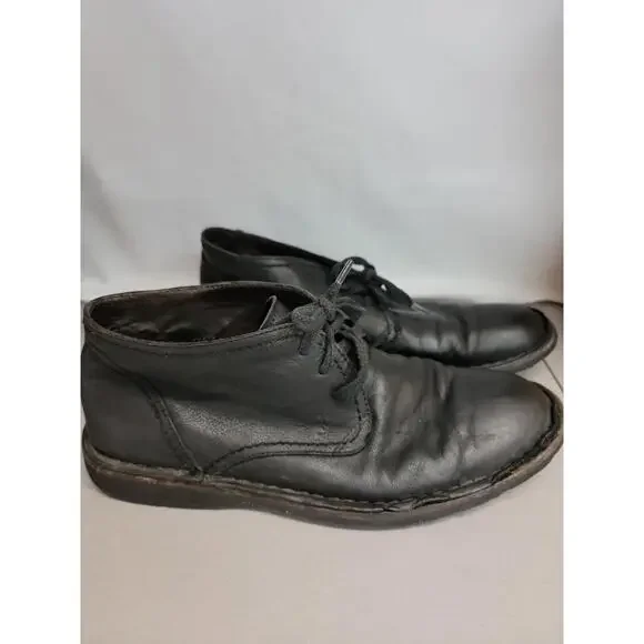 John Varvatos Star USA Black Leather Vintage Men's Shoes Size9.5 M